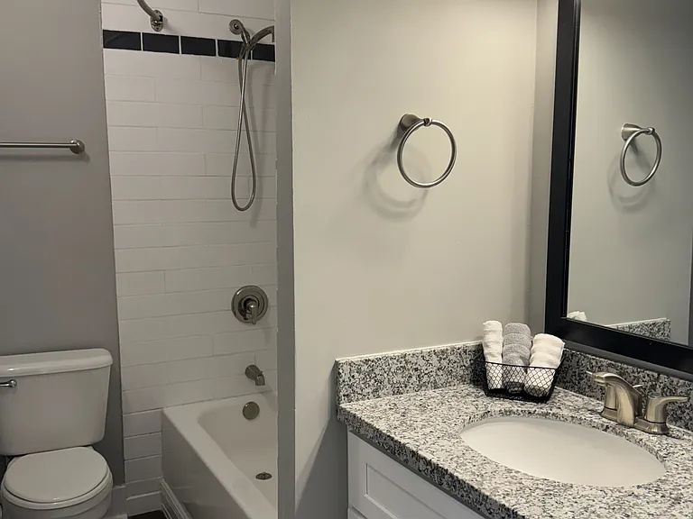 C Floor Plan 2nd Bathroom equal in size spacious and located with in the bedroom.
