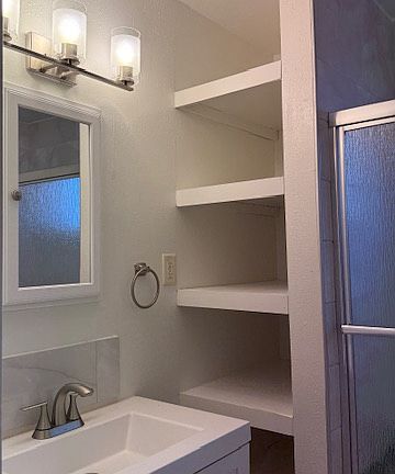 Bathroom with all New fixtures!