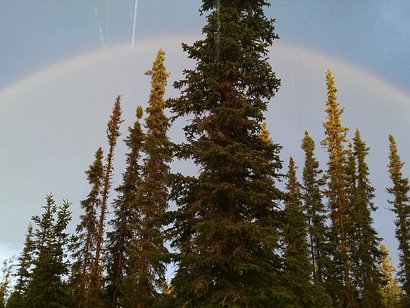 Rainbow view from deck