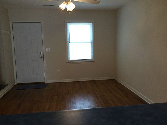 View from kitchen to living room