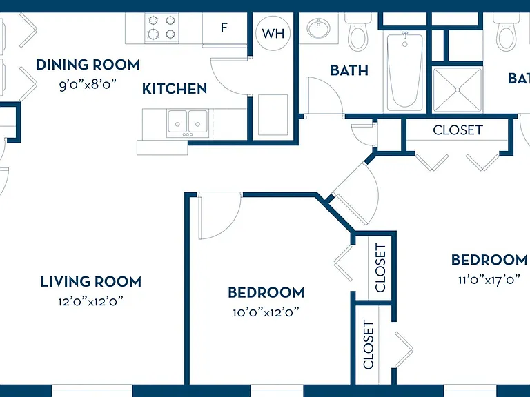 2 Bedroom | 2 Bath | 949 SF 2 Bedroom | 2 Bath | 949 SF