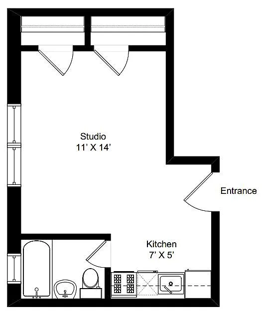 Floor plan Studio 07s