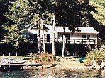 Lake side veiw of house