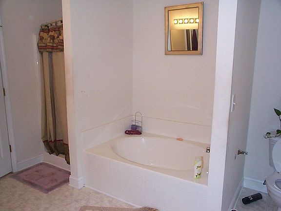 garden tub and sep shower in master bath