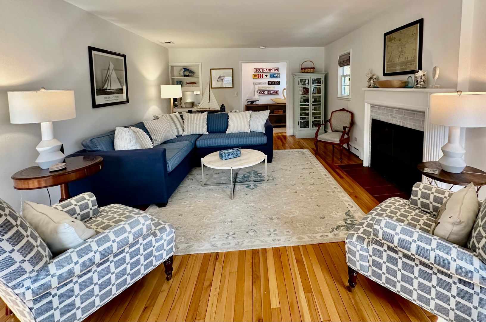  Formal Living Room set in Classic Nautical Style
