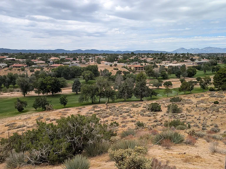 view of Hesperia Golf Course from the back of the house