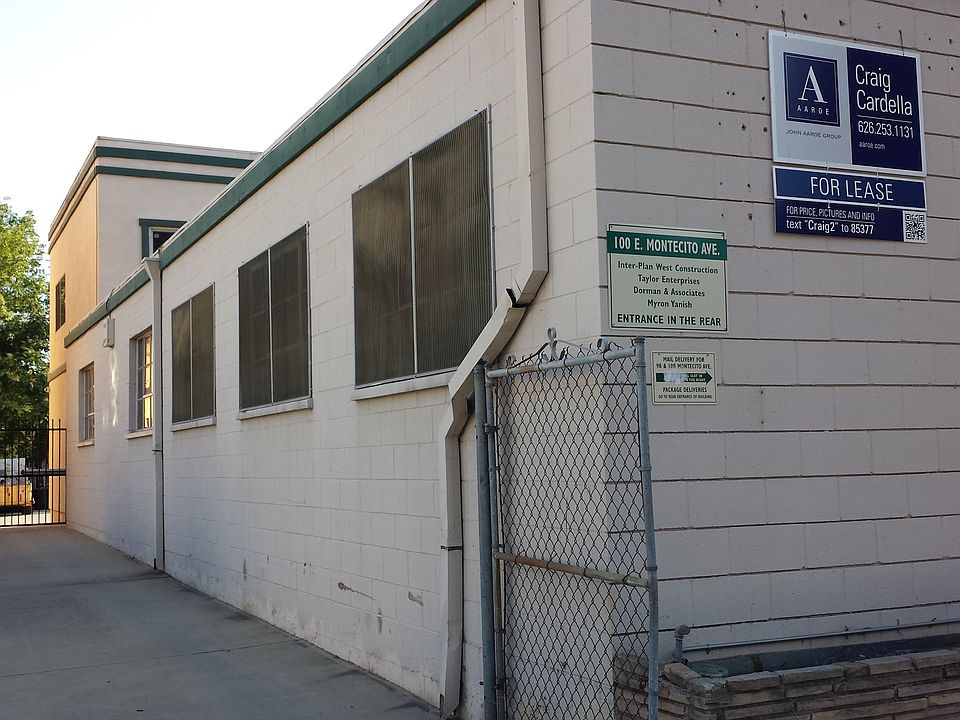 Side of building, secured parking