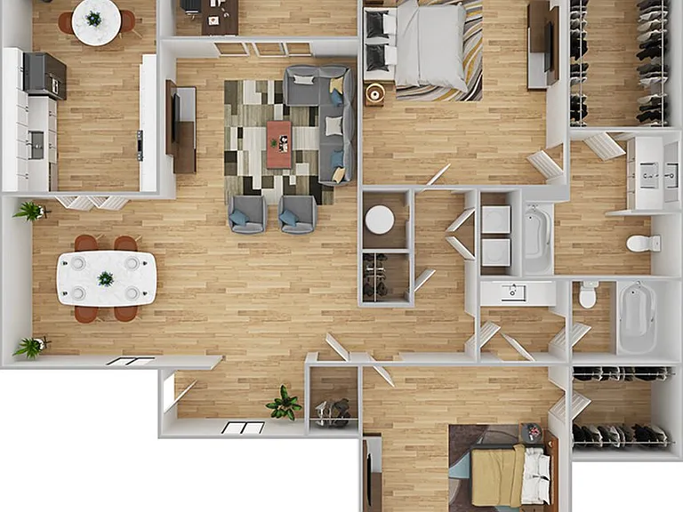 2 Bedroom | 2 Bath | 1300 SF 2 Bedroom | 2 Bath | 1300 SF