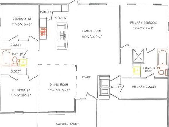As you can see this home has a great open concept and the Primary bedroom with ensuite is on the opposite side of the home from the other bedrooms and bathroom.