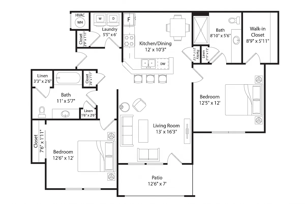 Floor plan B2R