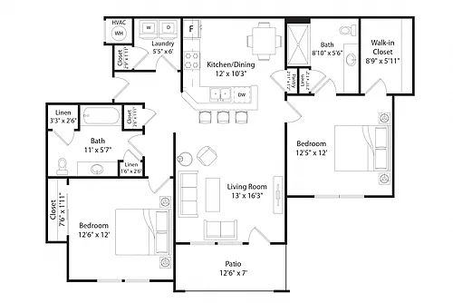 Floor plan B2R