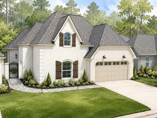 French Country Charm Plan, The Garden Walk