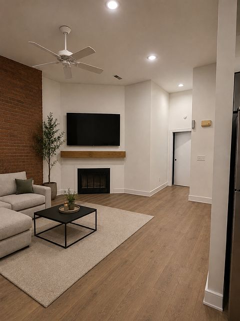 AI generated image to highlight room with furniture.