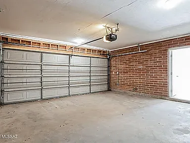 Garage - Inside View and House Entrance