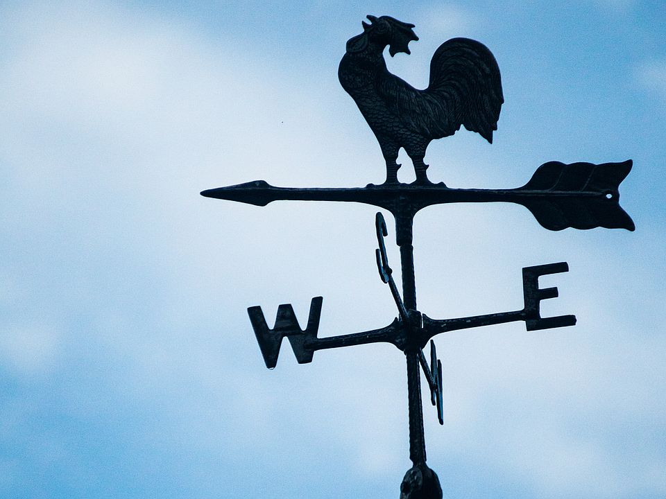 wind vane on garage