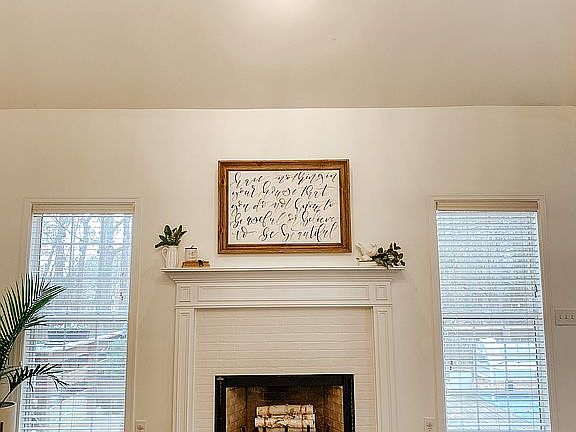 New White Tile Fireplace