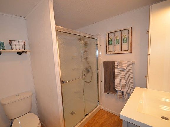New shower stall, vanity