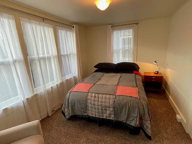 Bedroom next to family room.