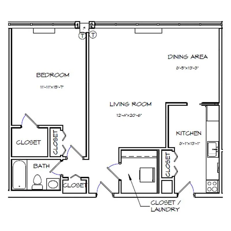 Floor plan A11 WF 80