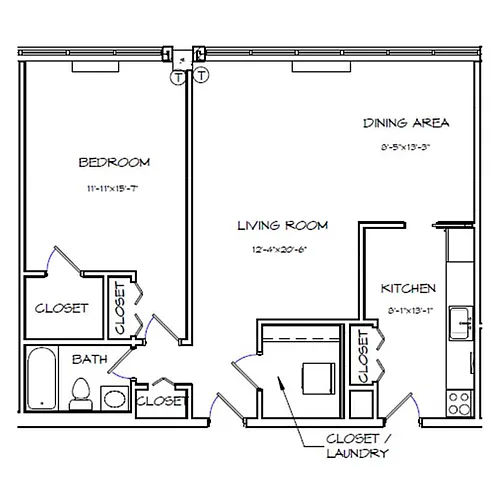 Floor plan A11 WF 80