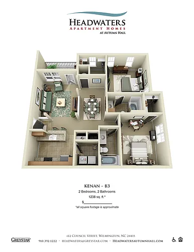 Floor plan 2 Bedroom 2 Bath