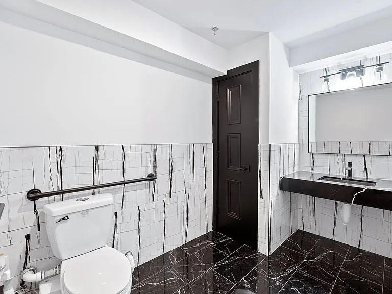 Bathroom near gym
