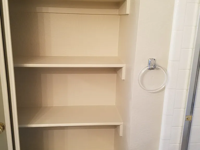 Storage in master bath