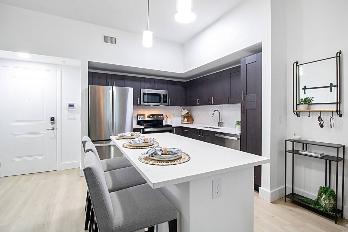 Oversized Kitchen Island at One Plantation in Plantation, FL 33324