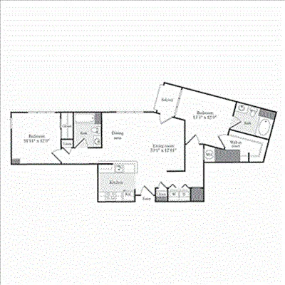 Floor plan 2 Bedrooms D