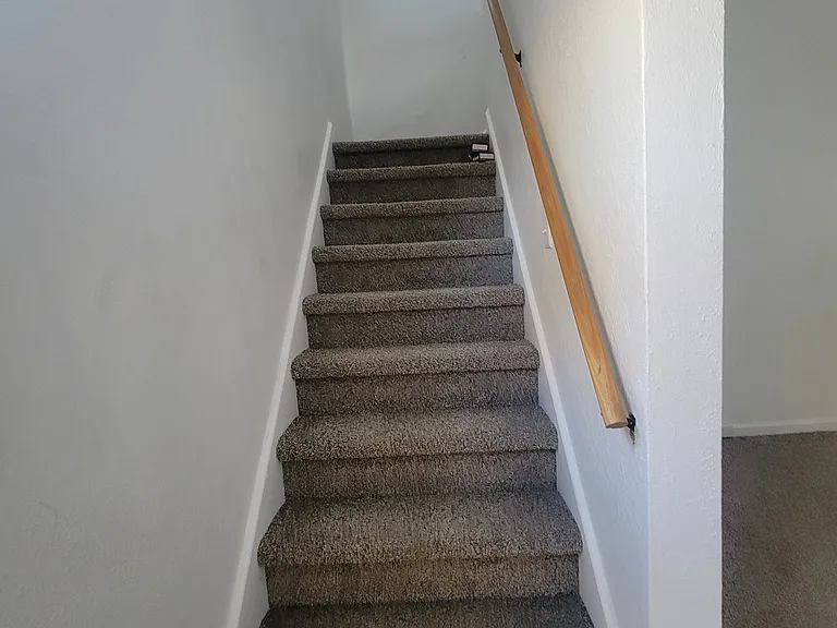 Newly painted staircase to 2nd floor. (Bath & 3 bdrm's on 2nd floor).