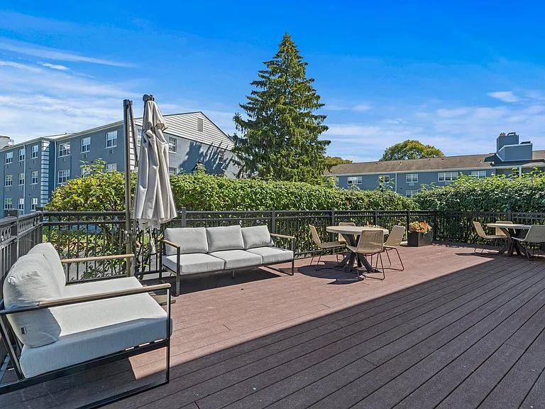 Outdoor lounge area