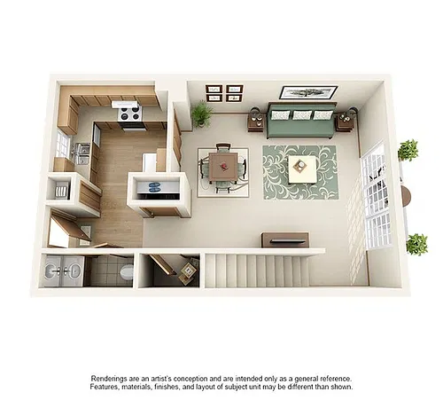 Floor plan Retreat (Townhome)