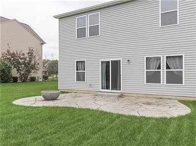 Stamped Patio with Built-in Fire pit.