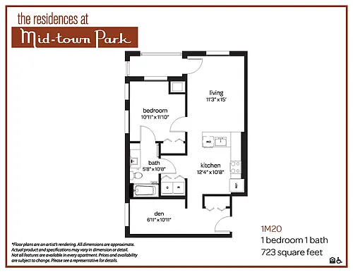 Floor plan 1M20