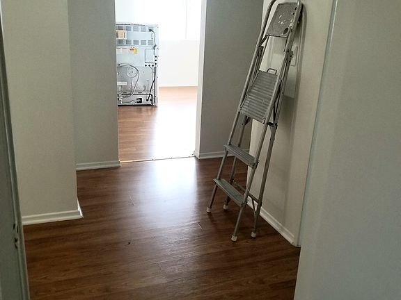 view of living room from 1st bedroom door