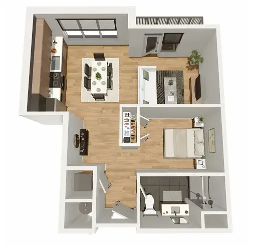 Floor plan 08 Plan - Jr 1 Bed