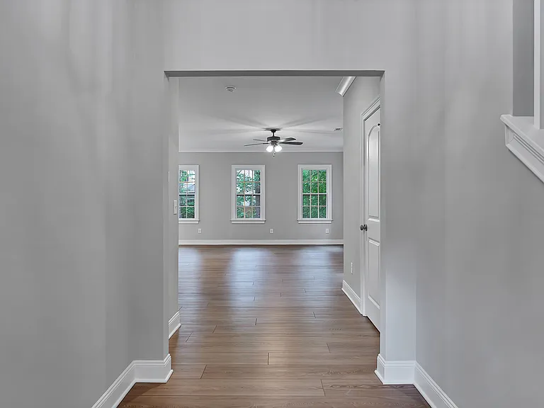 entry way looking down hallway
