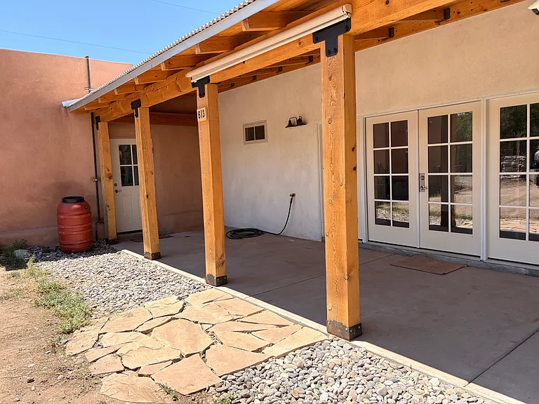 Eastside porch