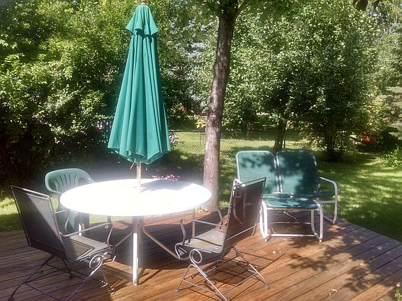 backyard view from deck