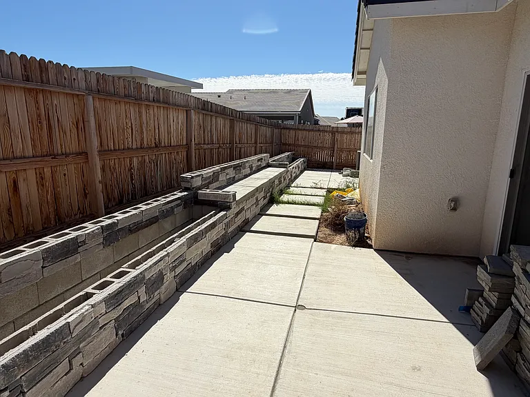 Backyard (under construction, will be completed before move-in)
