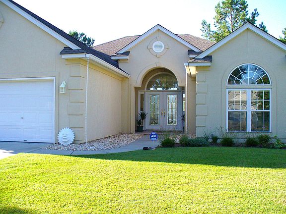 Entry with Leaded Glass Double Doors