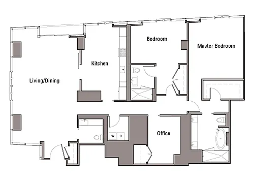 Floor plan 2D-A