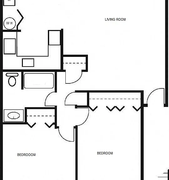 2 bedroom - 1 bath - 1000 sq ft - RD 2 bedroom - 1 bath - 1000 sq ft - RD