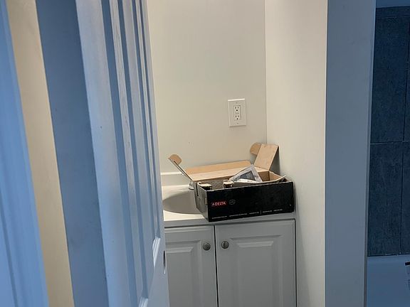 Mirror will be installed - bathroom is currently being finished