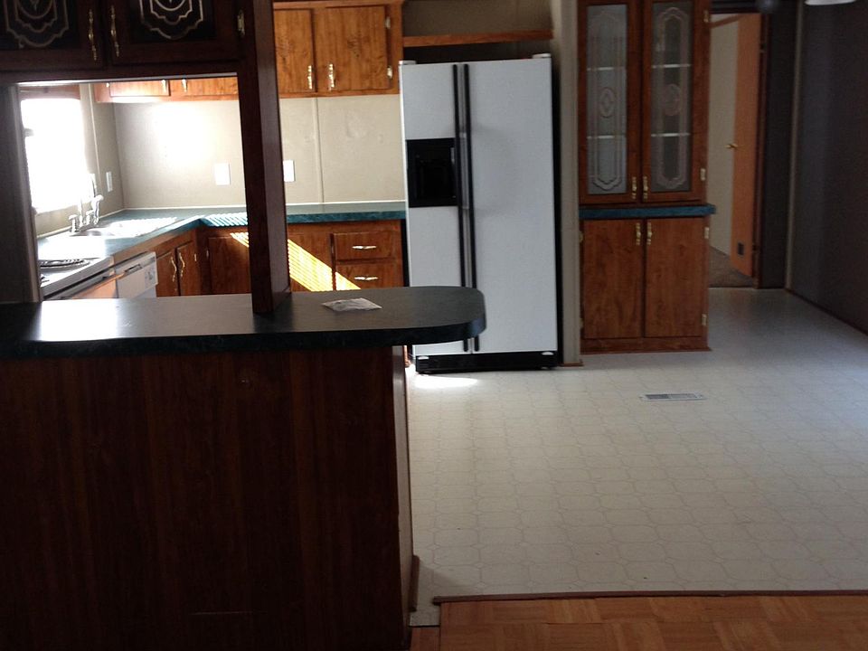 Kitchen open to living room