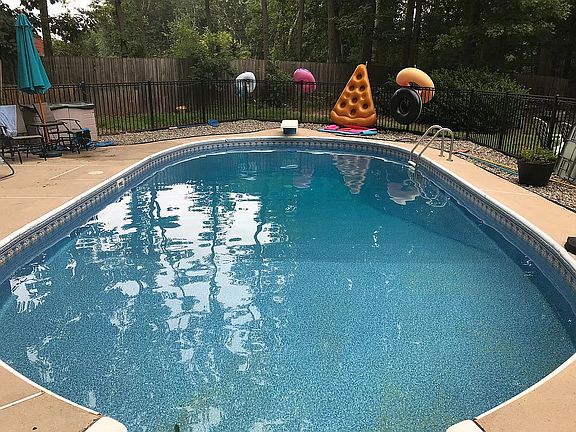 Pool view from steps