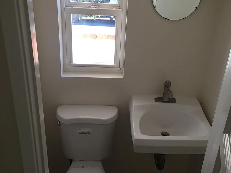 Downstairs powder room