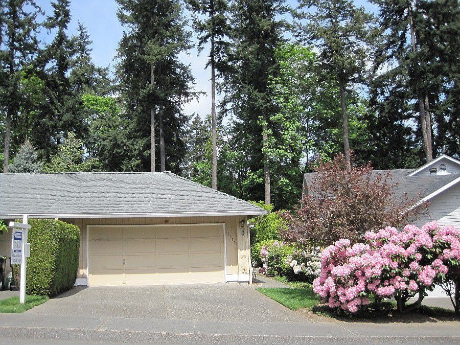 Two car garage with storage room