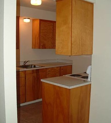 Galley style kitchen