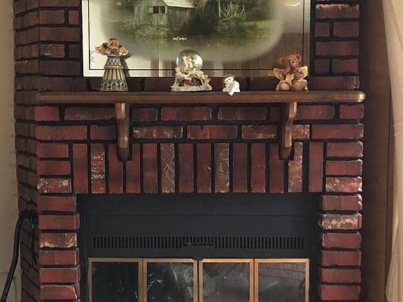 Living Room Wood Burning Fireplace